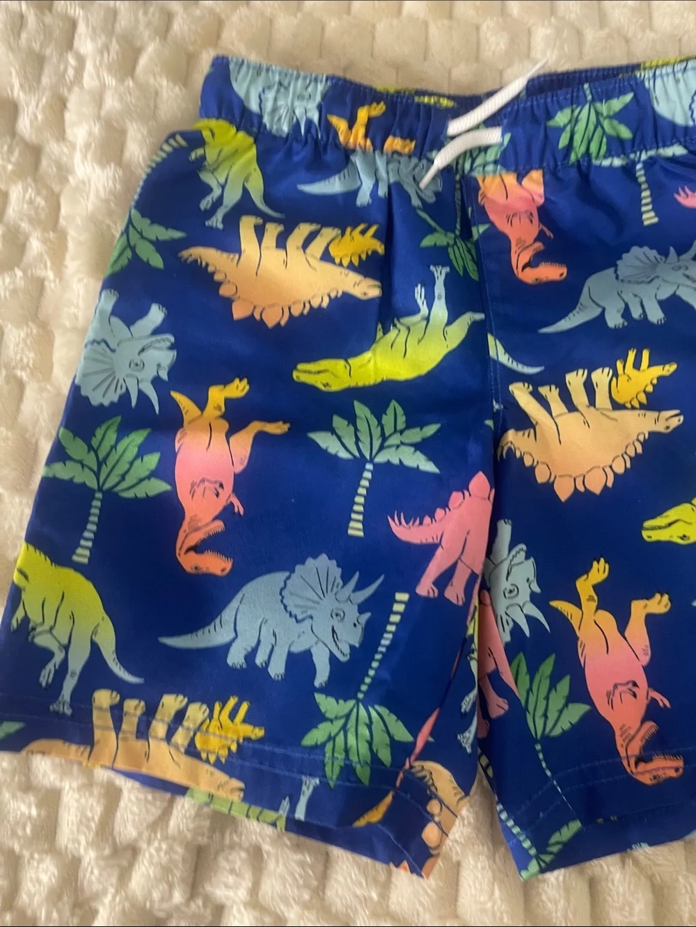 Old Navy Blue Dinosaur Print Swim Shorts